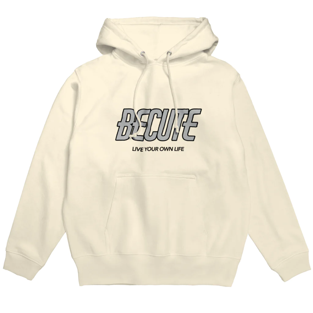 BecuteのBecute ロゴ Hoodie