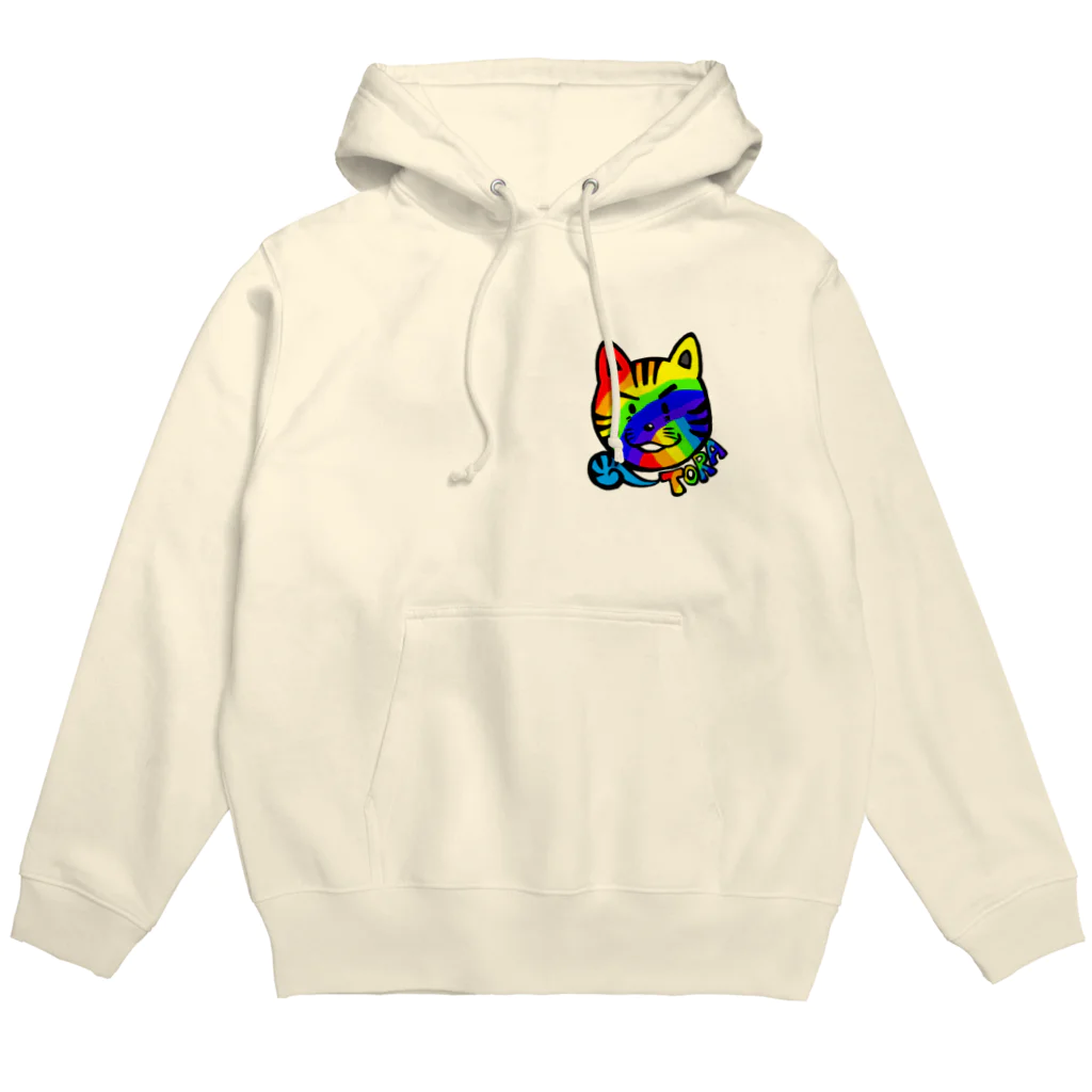 TOMMY★☆ZAWA　ILLUSTRATIONのTORAくん(Rainbow) Hoodie