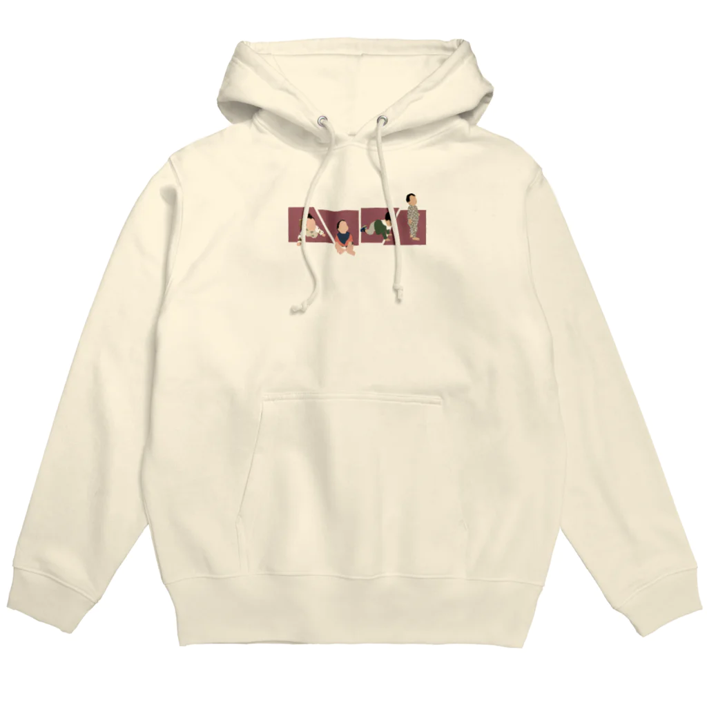 Ｌｏｖｅ ａｎｄ ｇｒｏｗｔｈのB-pink【 baby growth】 Hoodie