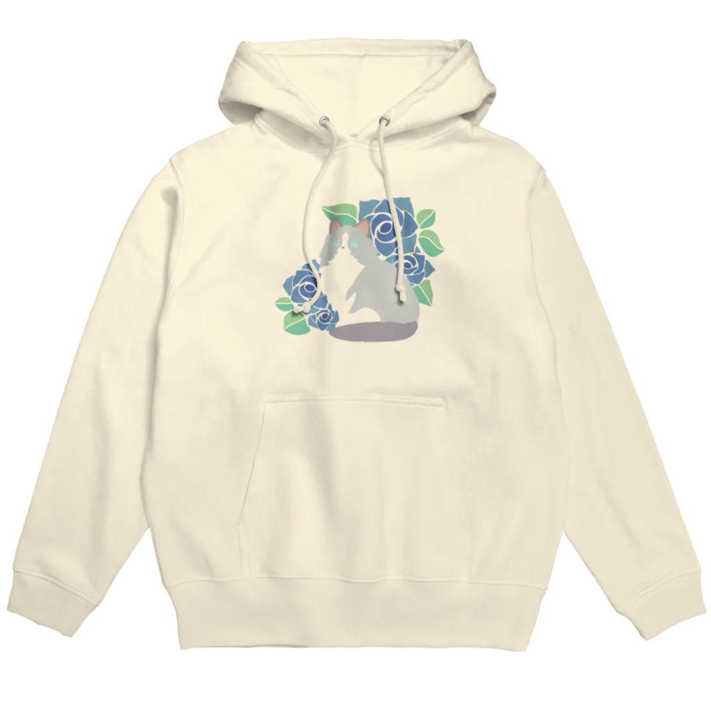 Kotetsu diary(SUZURI店)のラグドール×薔薇 Hoodie