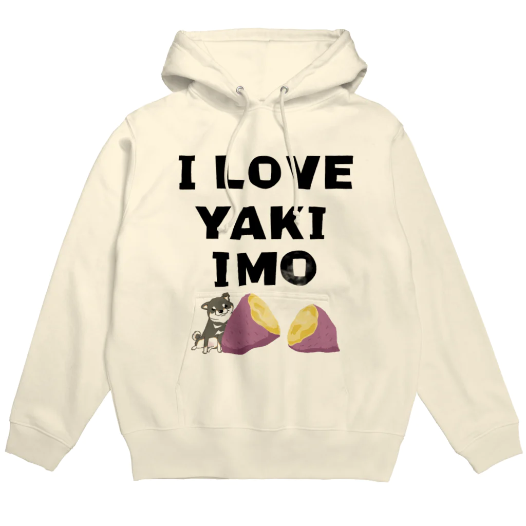 真希ナルセ（マキナル）のI LOVE YAKIIMO（黒柴） Hoodie