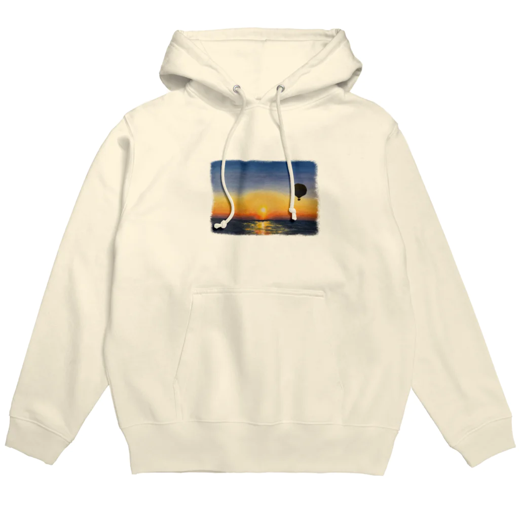 あさひな工房の松島の朝日と熱気球 Hoodie