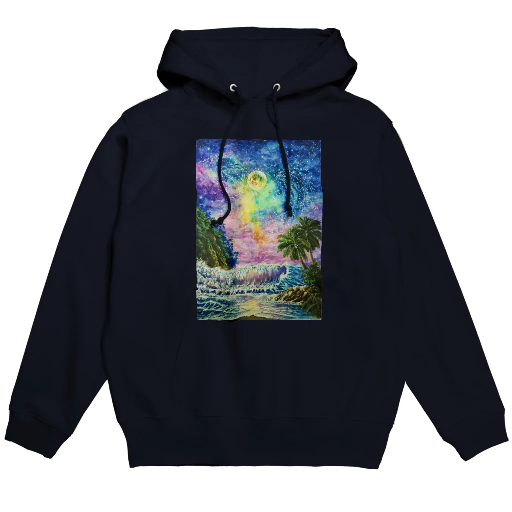 星空絵かきのアトリエの戯れる星のイルカ達 Hoodie