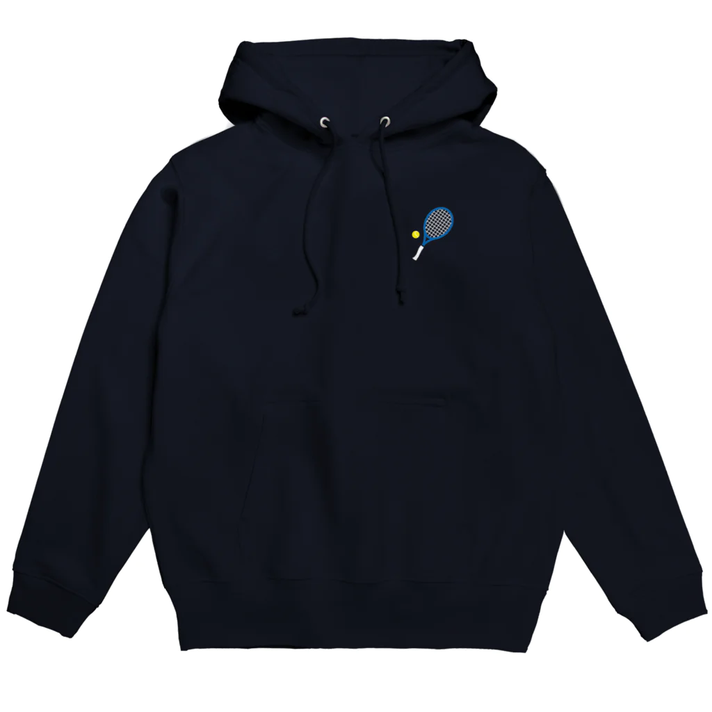 有限会社ケイデザインの青色のテニスラケット Hoodie