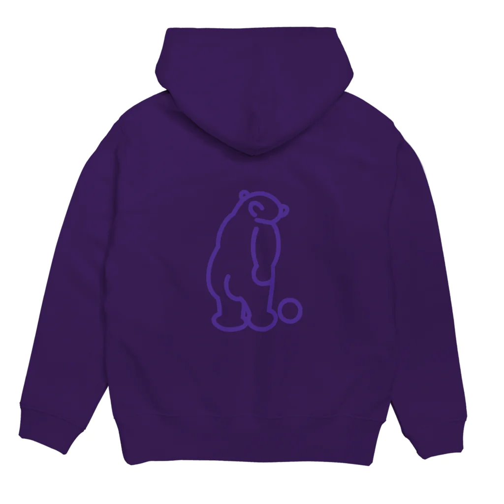 grandeviolaDESIGNのバイオレット！violet！ムラサキ！紫！ Hoodie:back