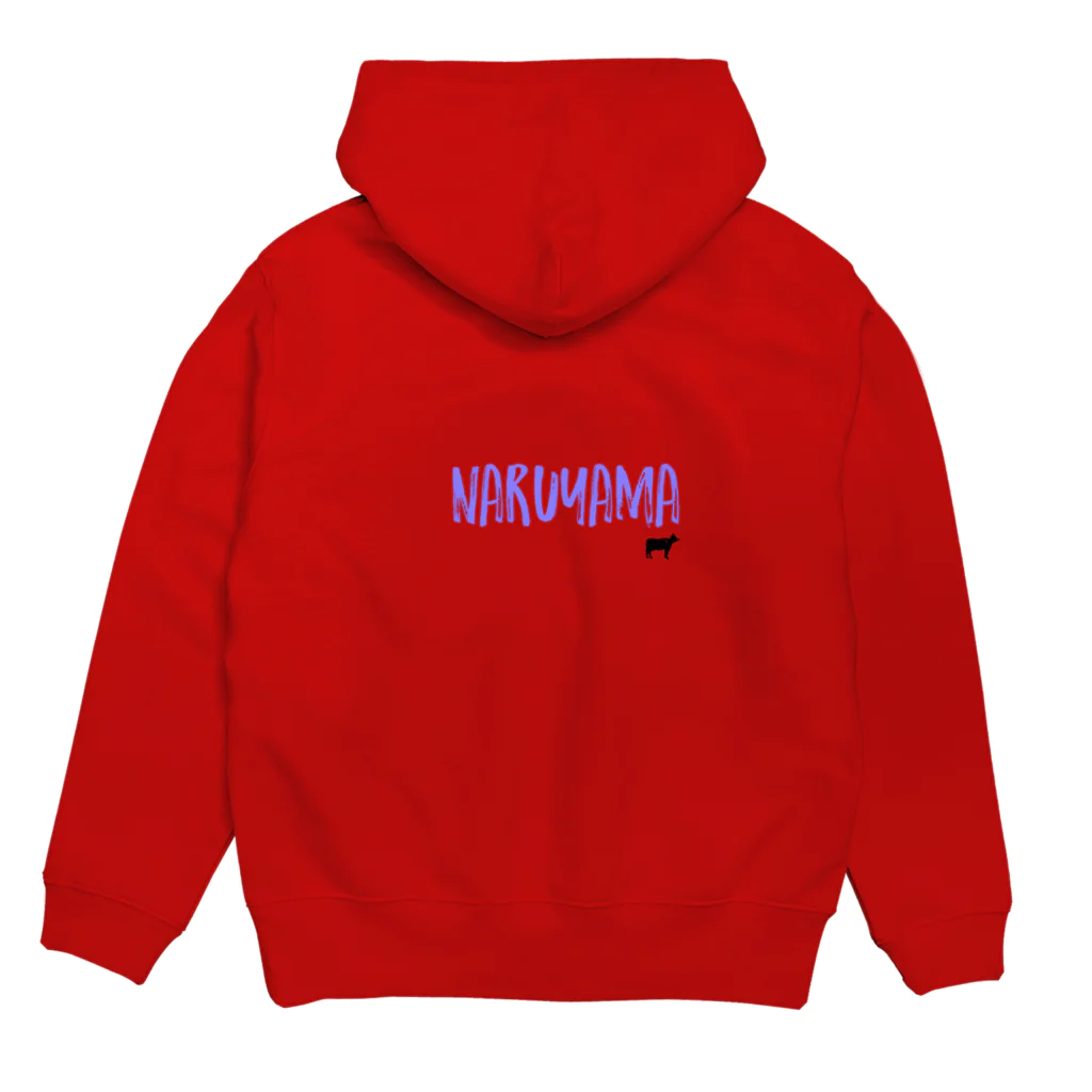 ヤキニク　ナルヤマのNARUYAMA パーカー Hoodie:back