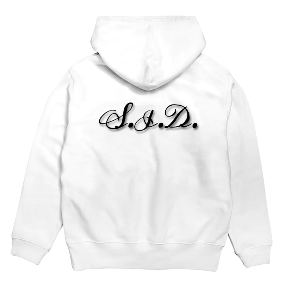 s.i.d.のS.I.D.ロゴ＆ネームパーカー Hoodie:back