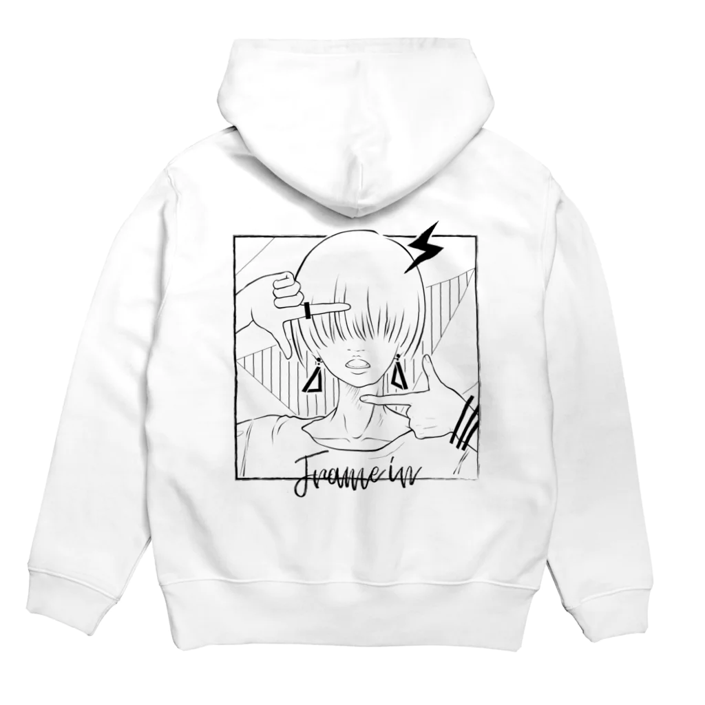 syu01のFrame in Hoodie:back