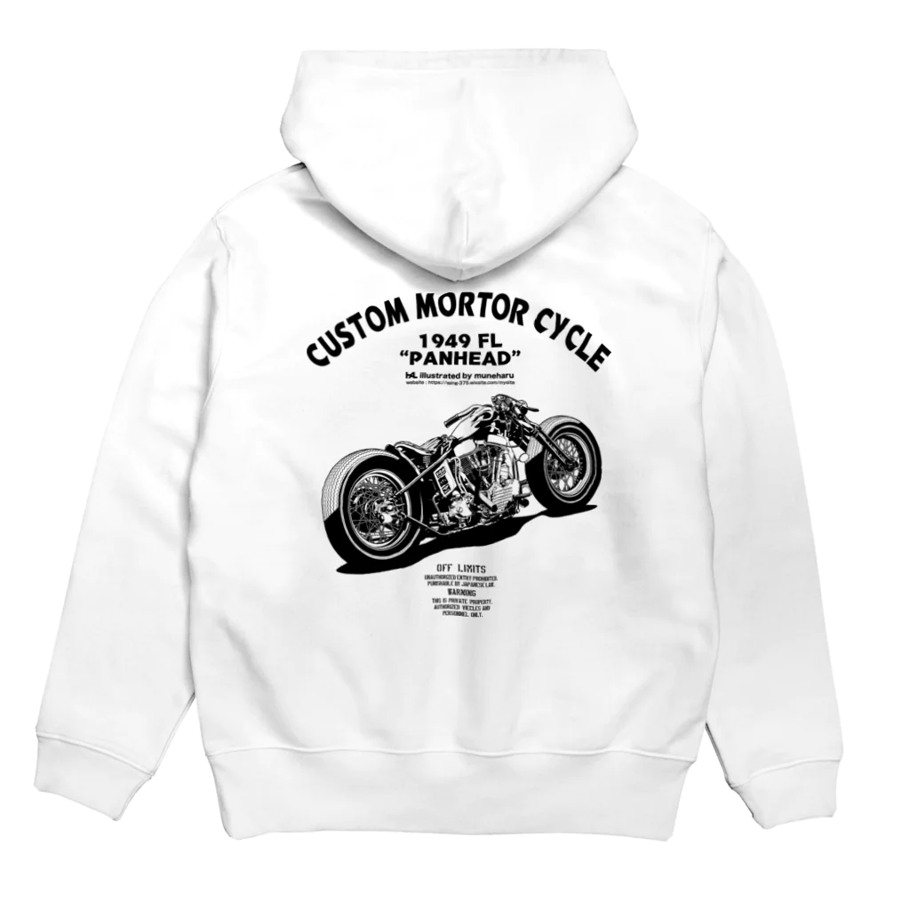 illustrator_HaLのCUSTOM MORTOR CYCLE Hoodie:back