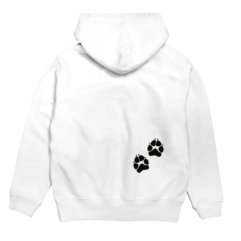 豆つぶのshiba-inu fanciers(白柴) Hoodie:back