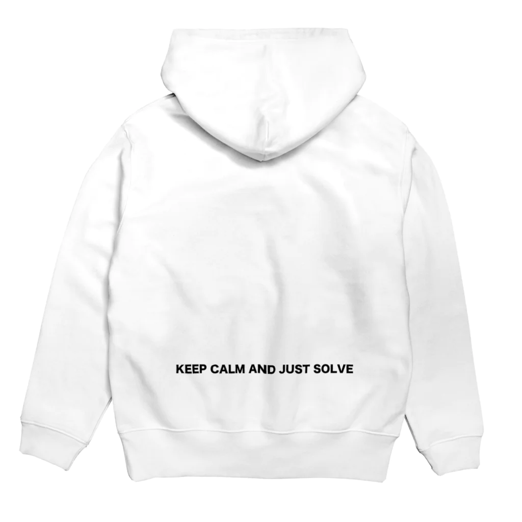 yamicubesのYAMI CUBES パーカー ホワイト Hoodie:back