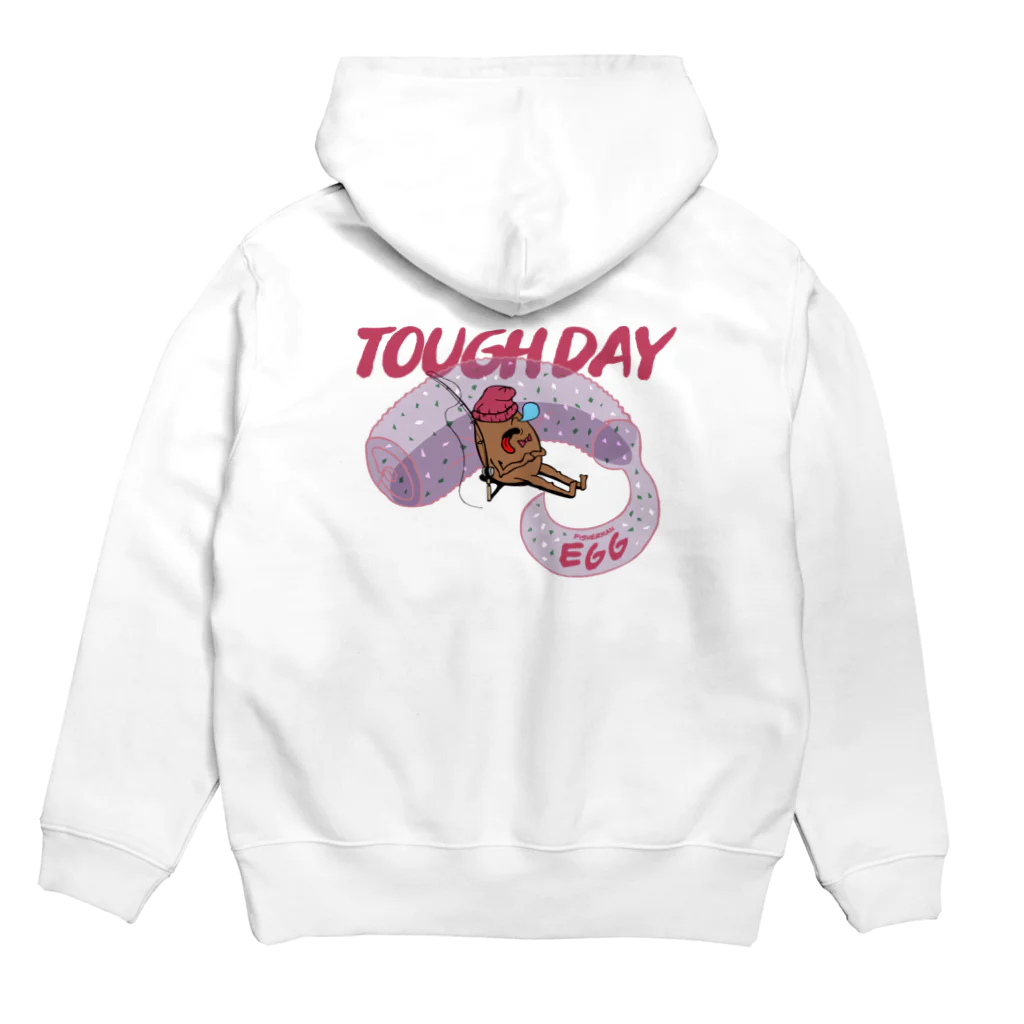 FISHERMAN EGGのEGG KUNTAMA TOUGH DAY Hoodie:back