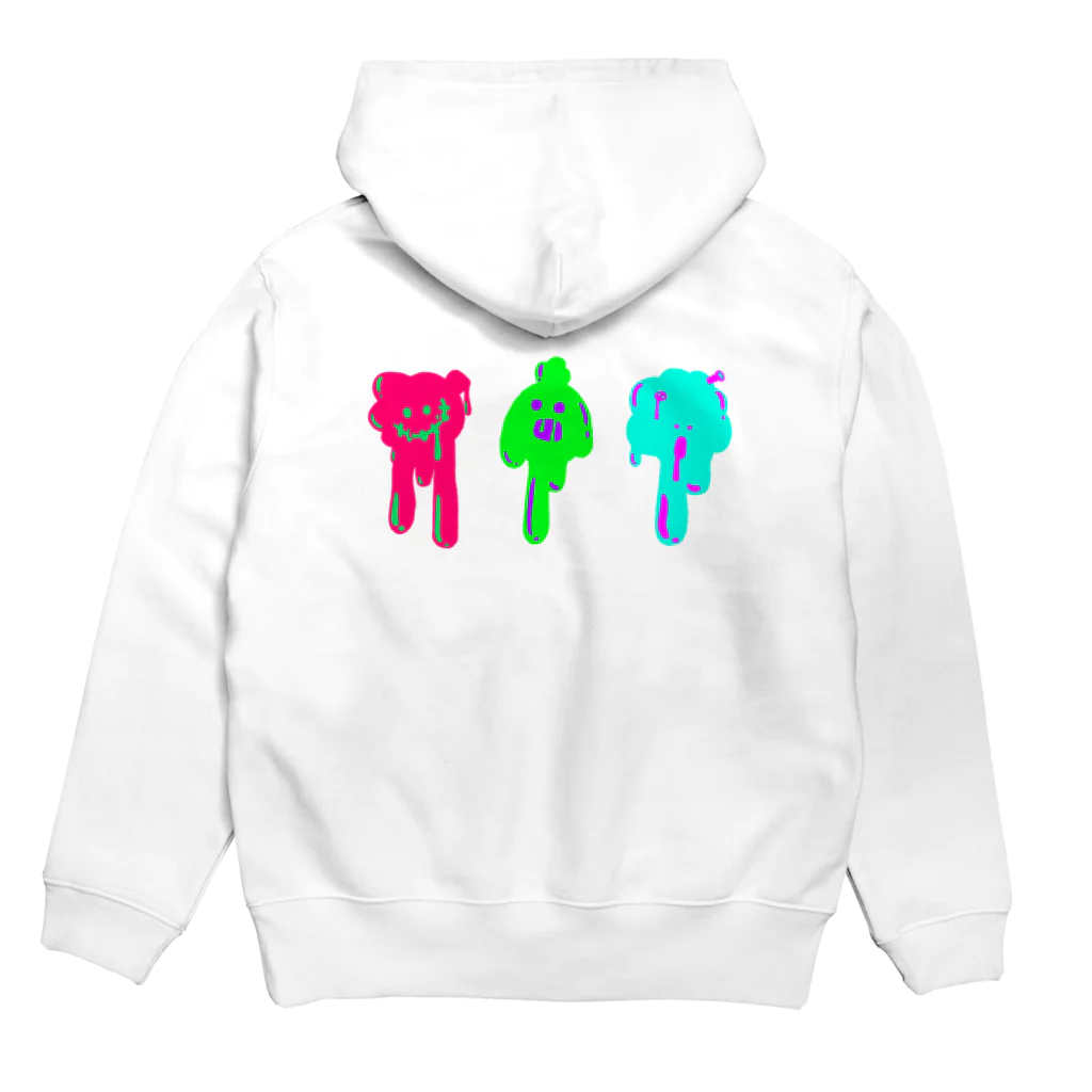 笑方箋のスライムちゃん Hoodie:back