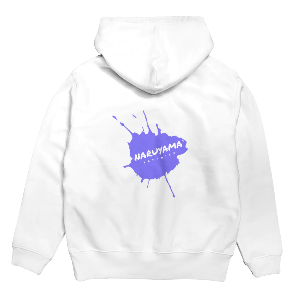 ヤキニク　ナルヤマのNARUYAMAﾊﾟｰｶｰ Hoodie:back