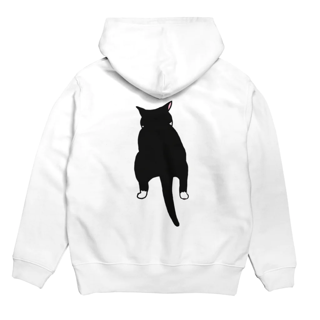 にゃはは♪屋の運がつくかも。・シャツの背面プリント Hoodie:back