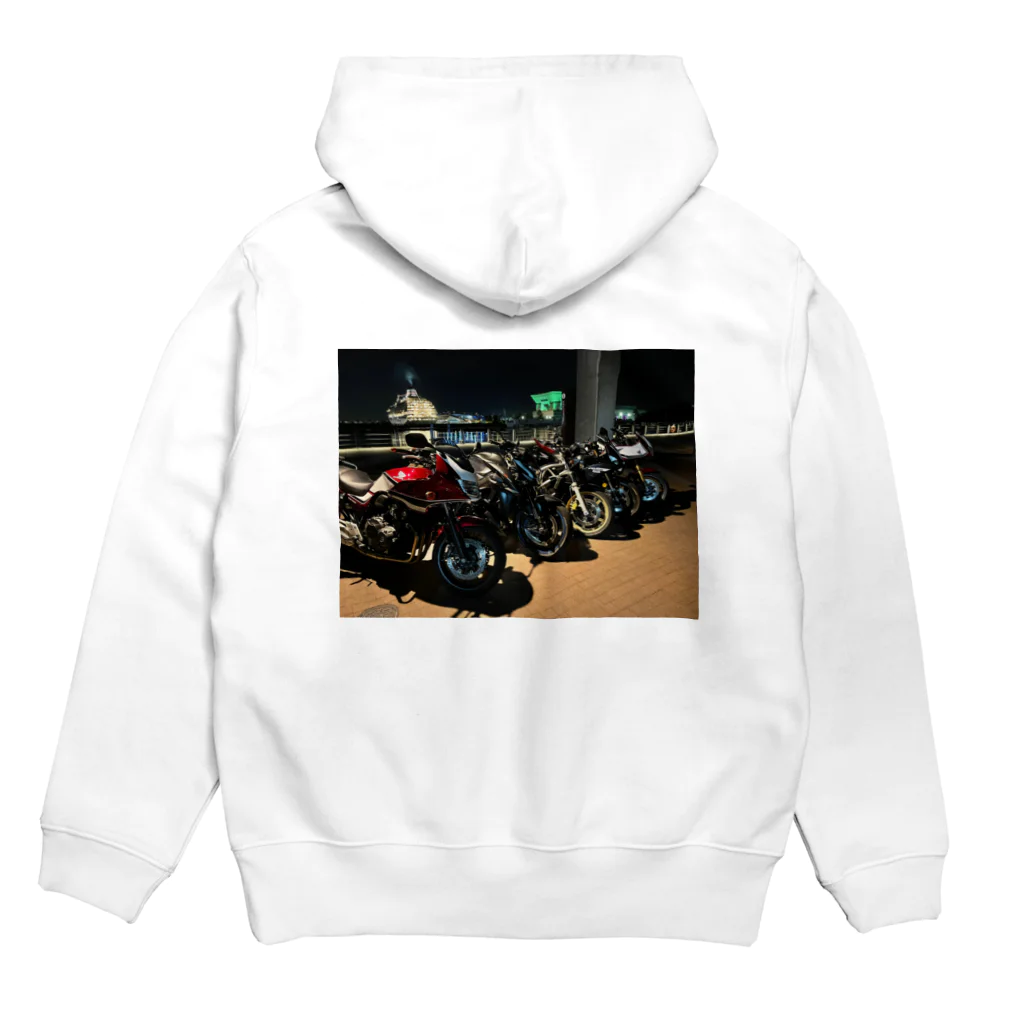 バイク部　かつのバイク部Ｔシャツ Hoodie:back