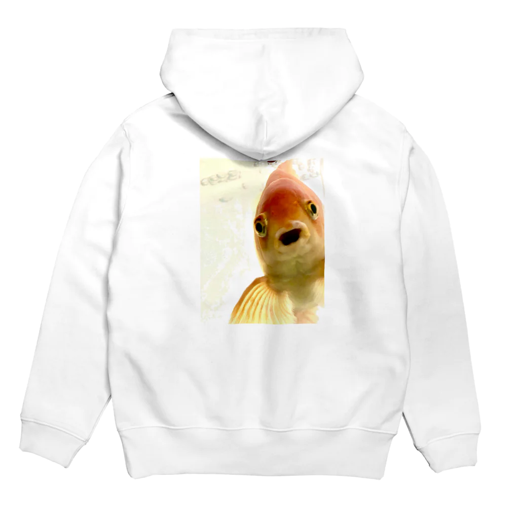 アヒル屋のぽけ〜っと金魚くん Hoodie:back