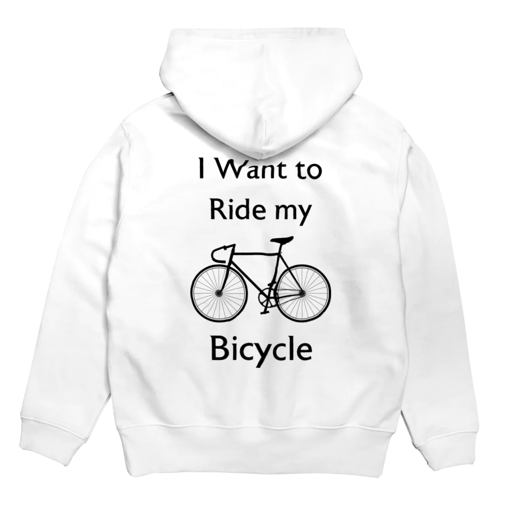 kg_shopの[★バック] I Want to Ride my Bicycle パーカーの裏面