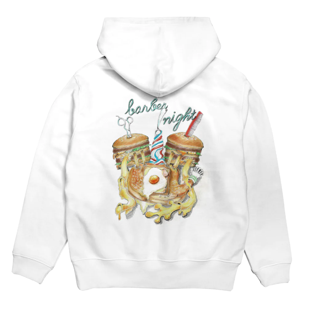 foodies - フーディーズのfoodies - barber night Hoodie:back