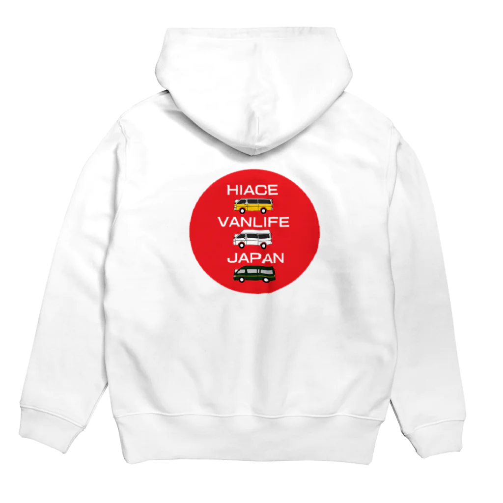 ucchy1982のhiace_vanlife_japan goods Hoodie:back