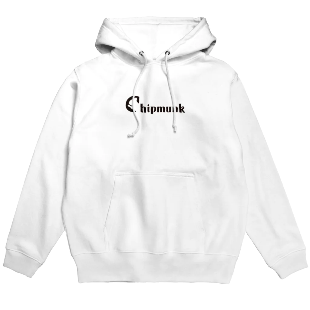 りすのしっぽのChipmunk（しまりす）_Black Hoodie