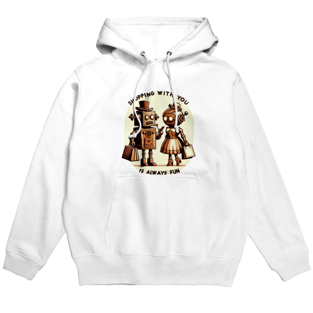 スチームボッツライフのロボット夫婦の買い物 Hoodie