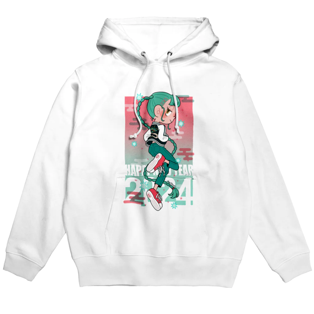 おおつきあやの辰年ガール Hoodie