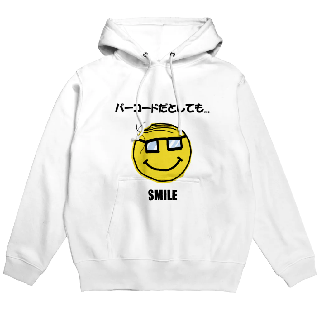 mo-zaicのバーコードだとしても...ＳＭＩＬＥ Hoodie