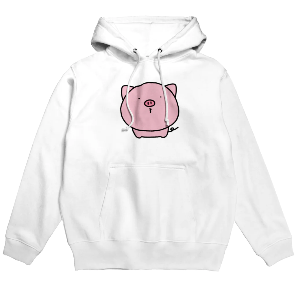 のんびりのこショップのピンクの豚さん Hoodie