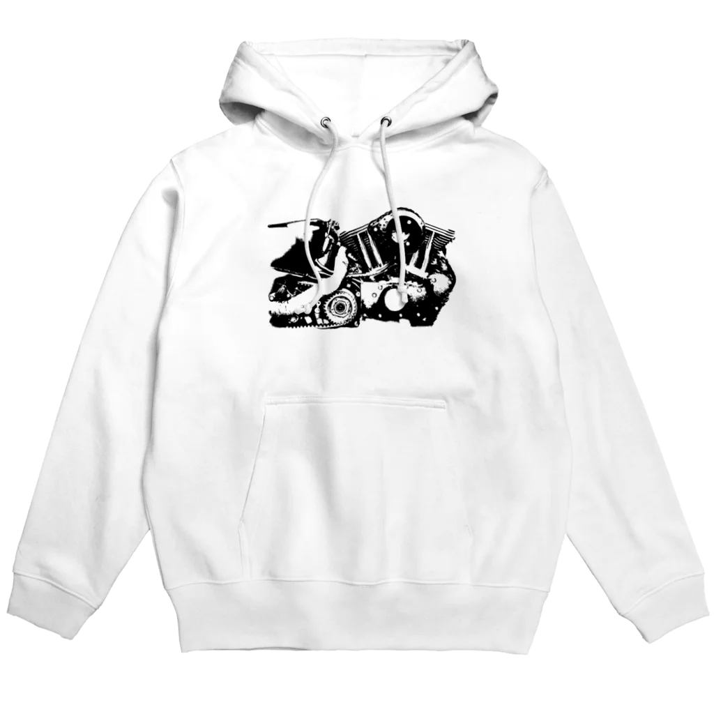 やきとりプリントのピストンピストン Hoodie