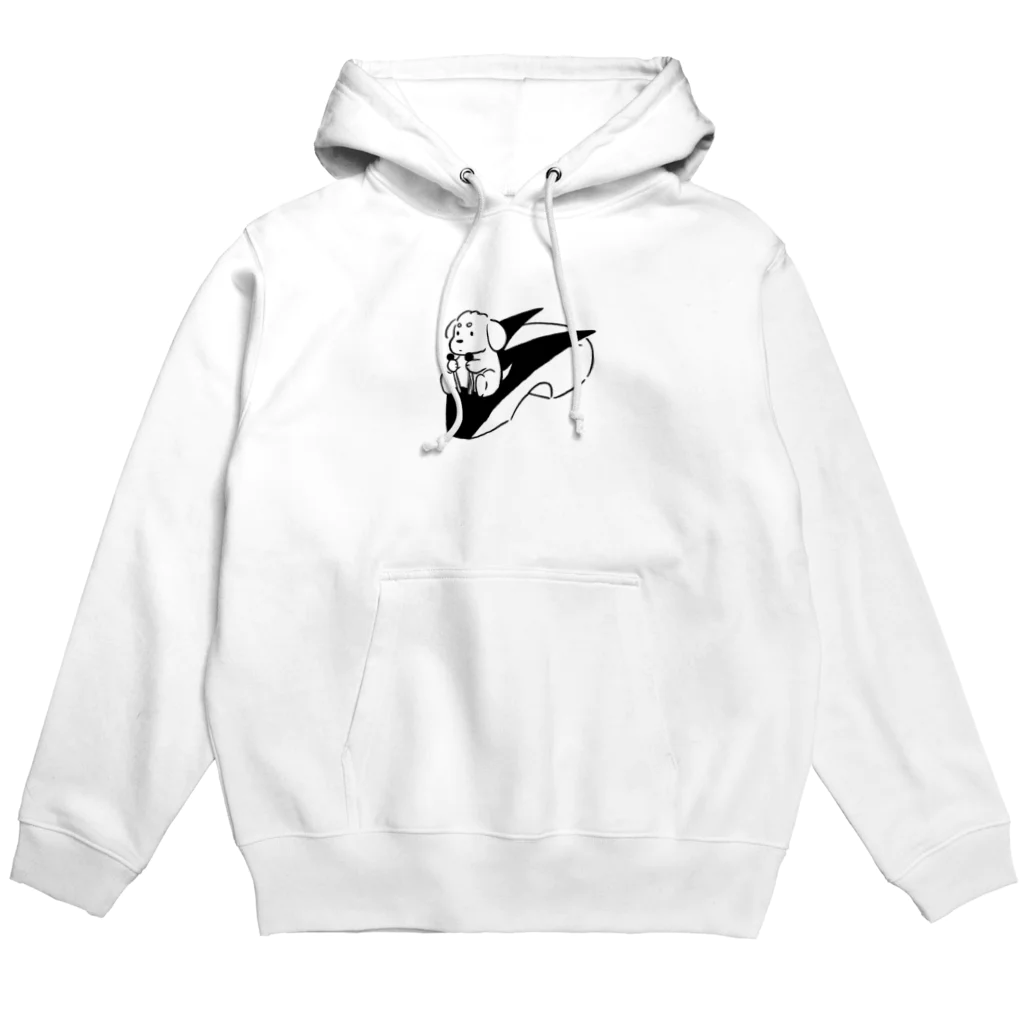 ひらりのりんごの乗り物と犬 Hoodie