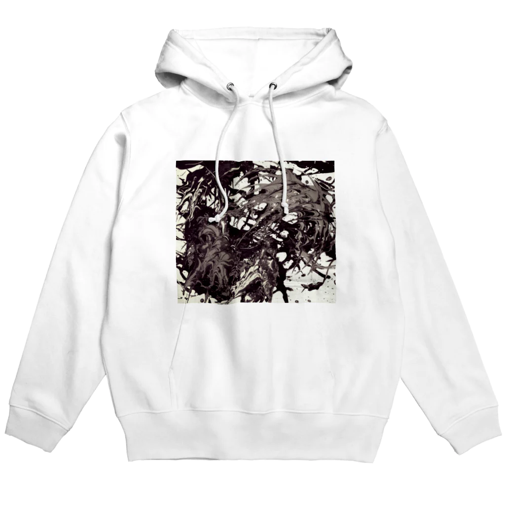 兎派の踊る細胞(monochrome) Hoodie