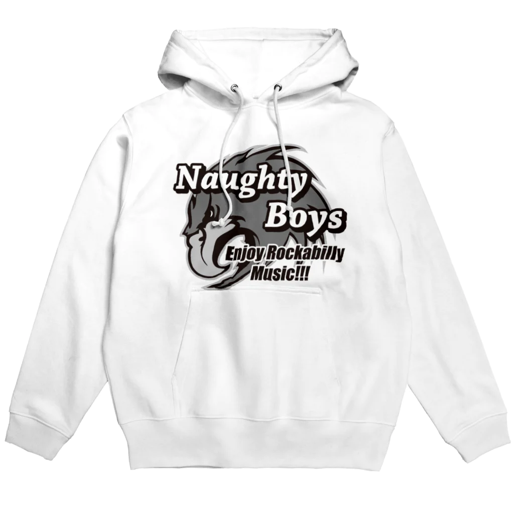 Naughty Boys official storeのNaughty Boys モノクロキャラ Hoodie