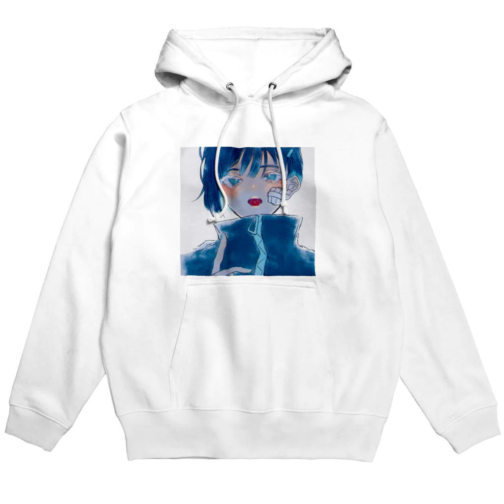 n.(自由帳)のお店の舌ピの男の子 Hoodie