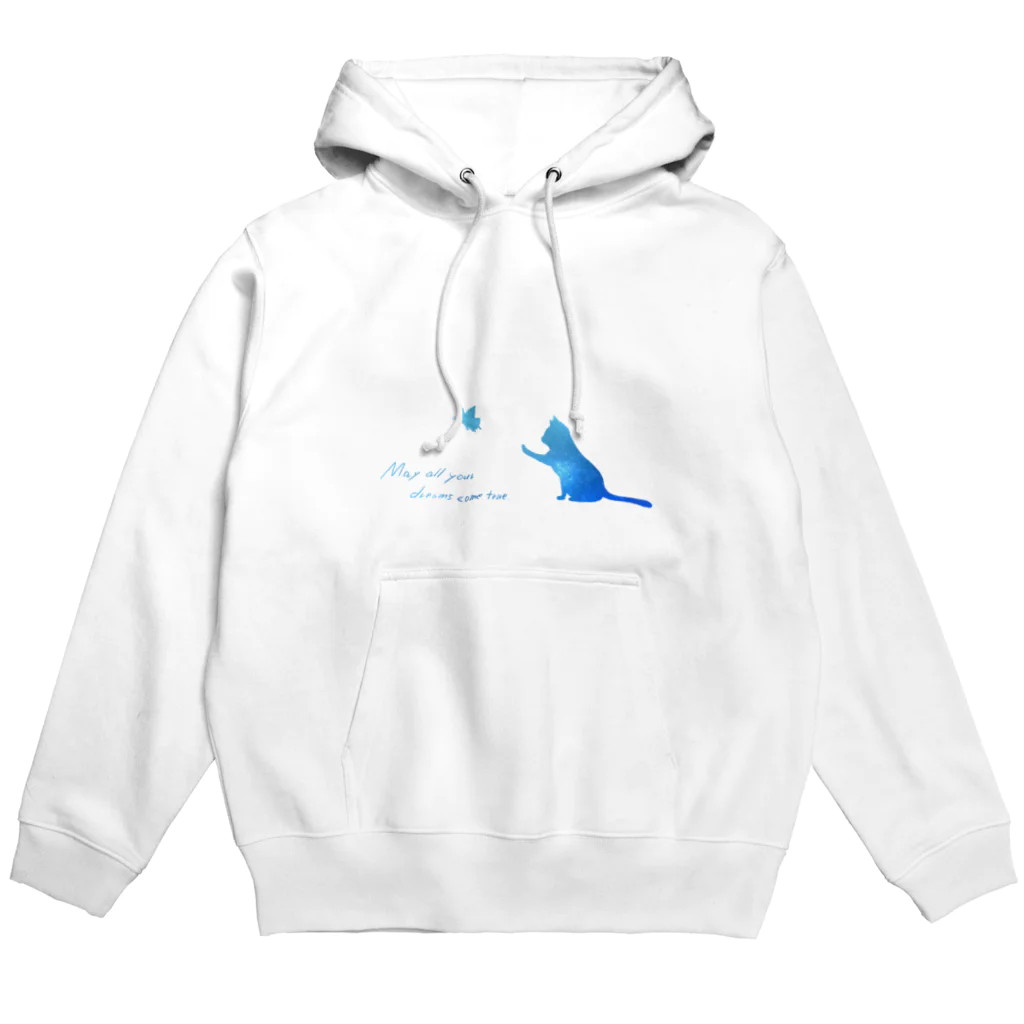 にこ＋の猫と蝶 Hoodie