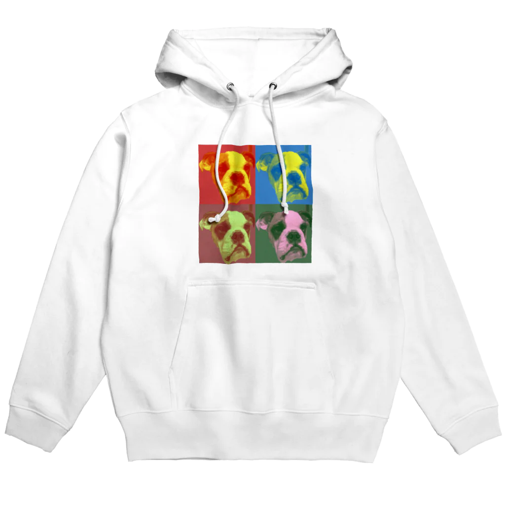 スキニーギニアピッグのもじお(と時々もじおの友達)のブルドッグのひふみ Hoodie