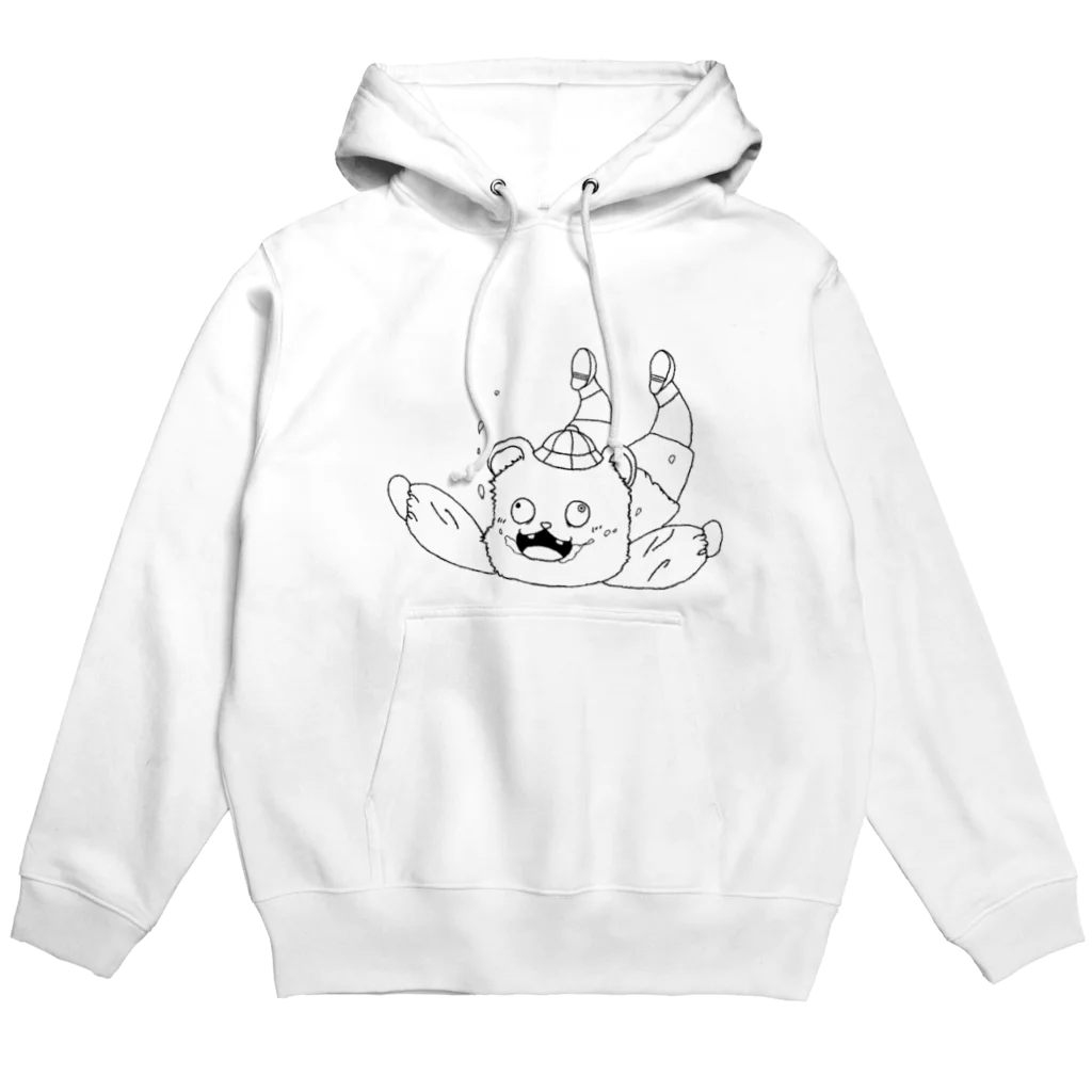 凡人のあっきのスカイダイビングするクマ Hoodie