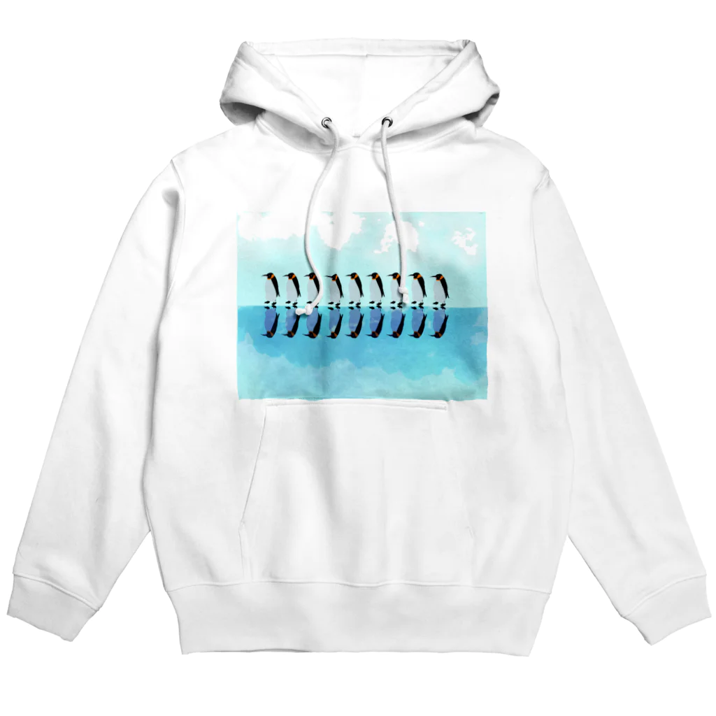 らくがき堂のペンギンの行進 Hoodie