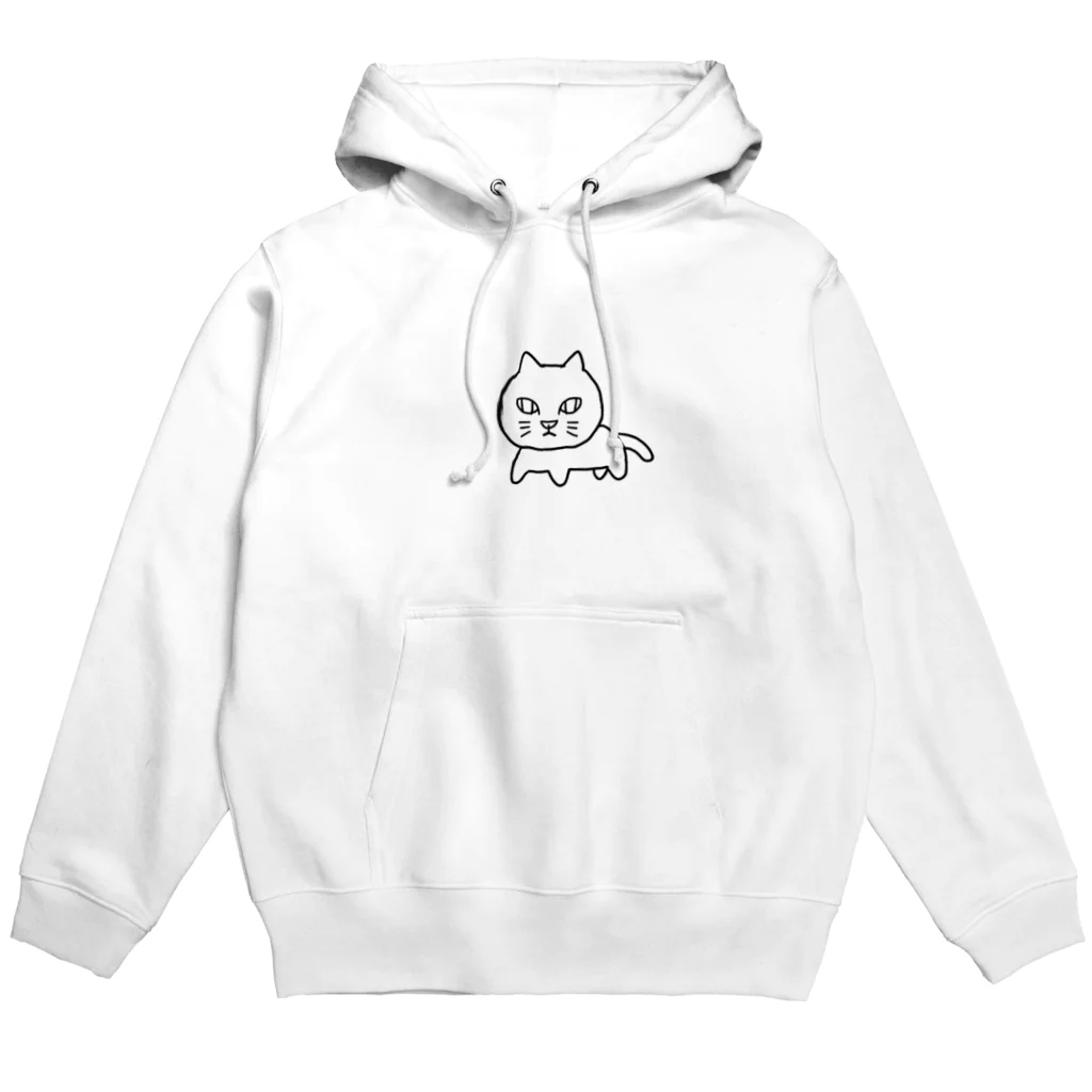 ねこひげの猫ですけど何か【白猫】 Hoodie