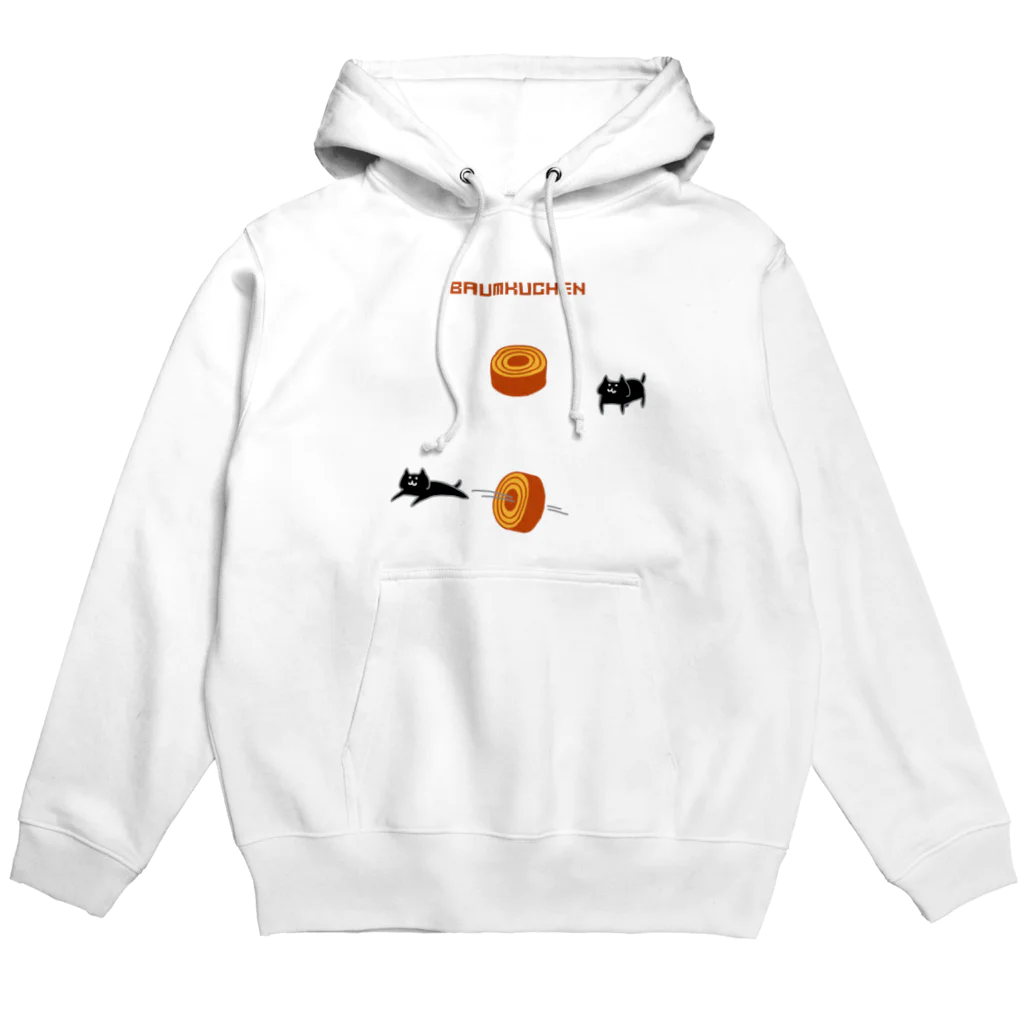 PokuStarのバウムクーヘンとネコ Hoodie