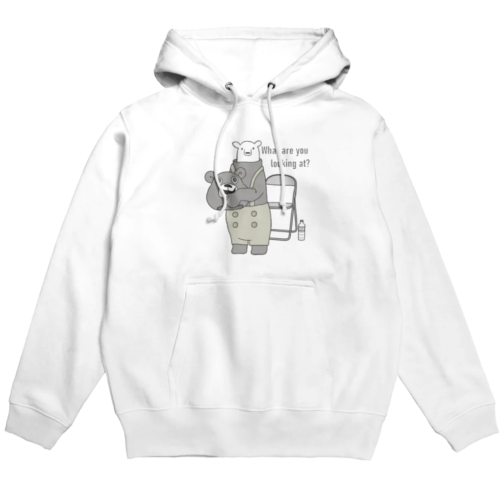 シロクマ商店の着ぐるみクマ Hoodie