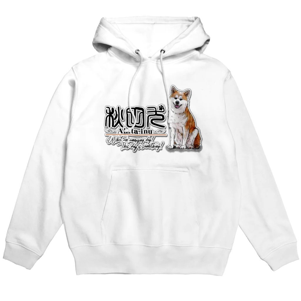 オリジナル工房プリントンの秋田犬 前面プリントTシャツ＜淡色＞ Hoodie