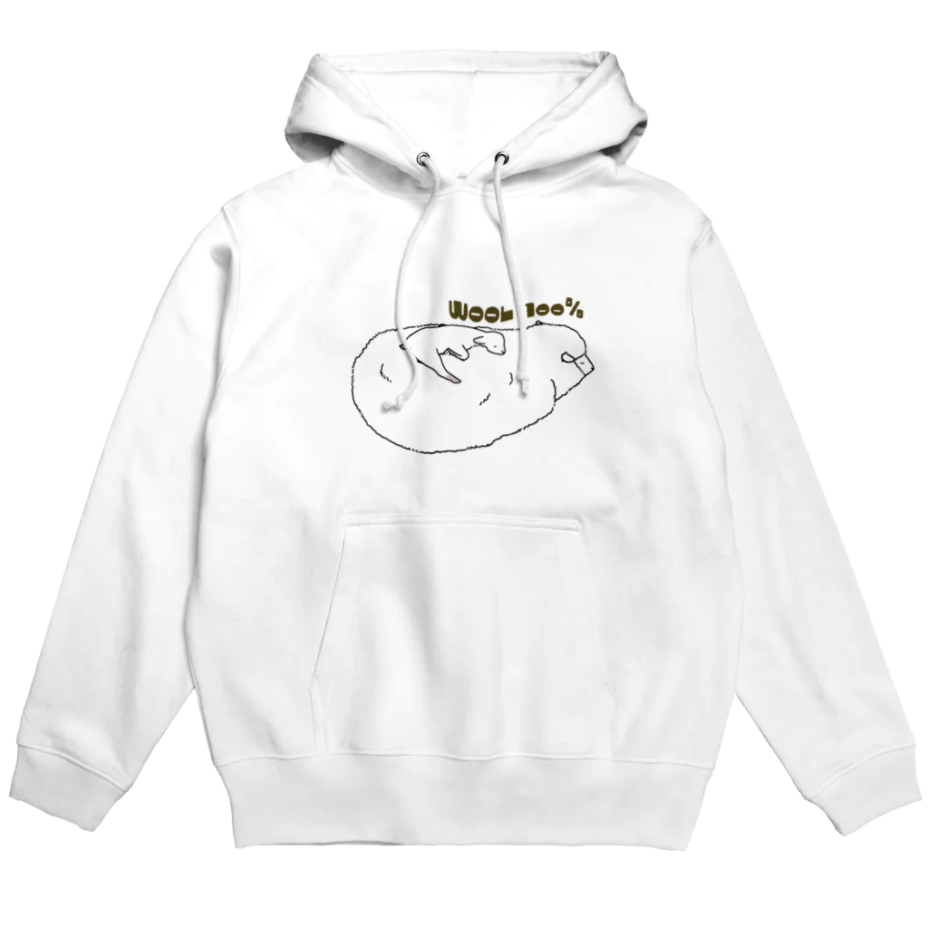 シロクマ商店のウール100％ Hoodie