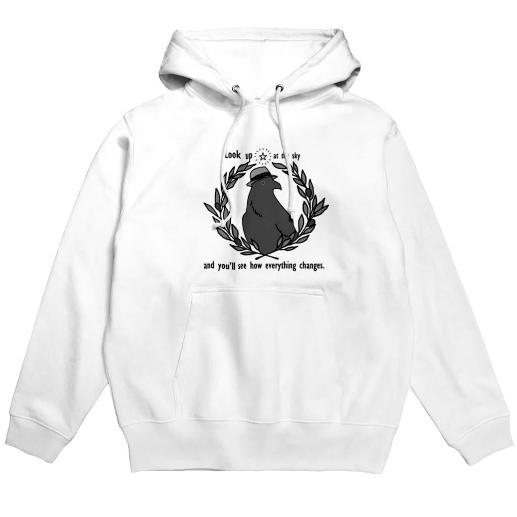 シロクマ商店のおしゃからす Hoodie