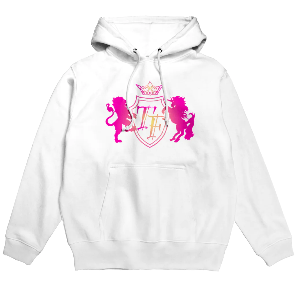 Tomo Family 63のロゴ　ピンク Hoodie