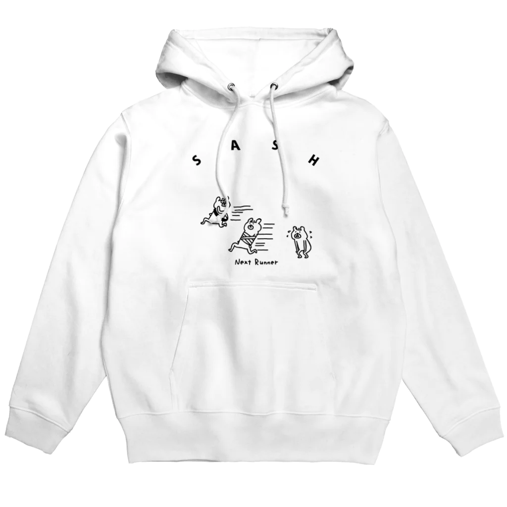 PokuStarのぐるぐる巻きのタスキ Hoodie