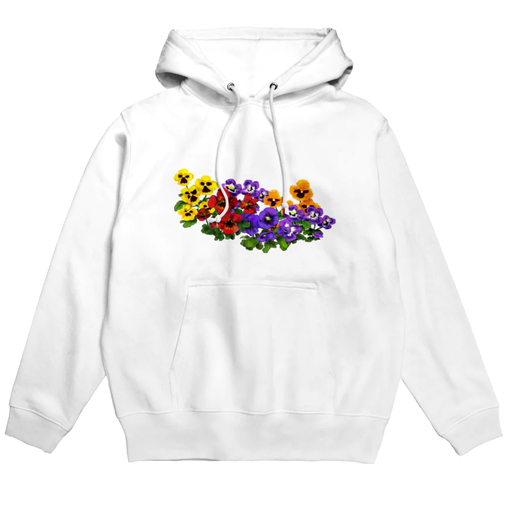 846のお店のパンジーのお花畑 Hoodie