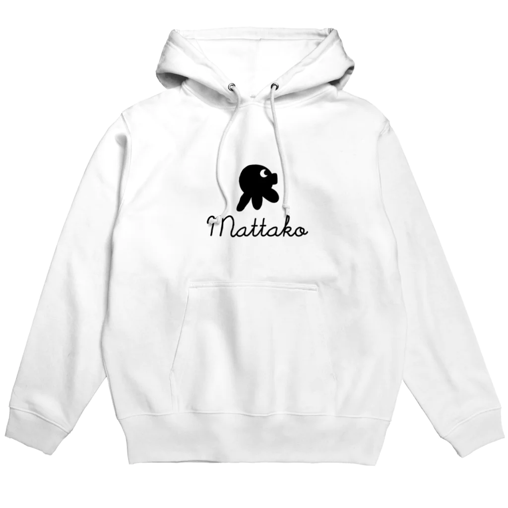 Mattako storeのMattako シルエットロゴ付きパーカー Hoodie