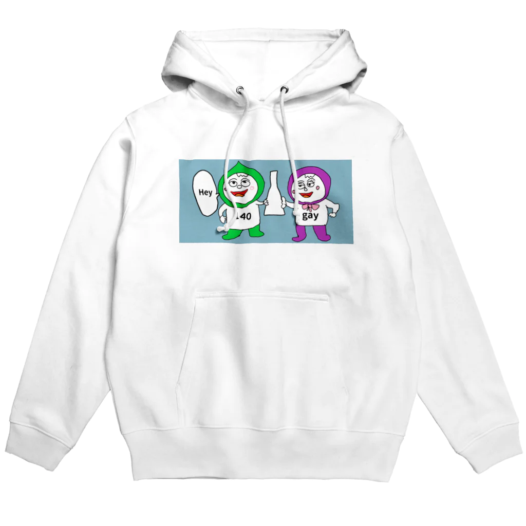 nakamura（140字以上のゲイ）の140くんとgayちゃんのパーカー Hoodie