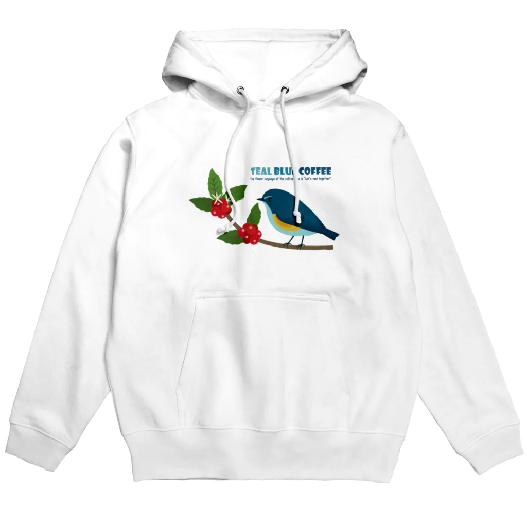 Teal Blue CoffeeのTeal Blue Bird Hoodie